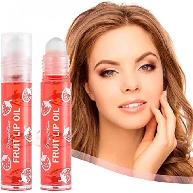rayihni LIP MOUTH LIP OIL LIP SOOTHES BALL BALM TRANSPARENT AND LIQUID NOURISHING SKIN DRY LIPS MOISTURIZING OIL 3ML COLORLESS HYDRATING FRUIT CARE ROLLER OIL LIP MOISTURIZER FOR VERY DRY (2-D, ONE SIZE) - Image 1